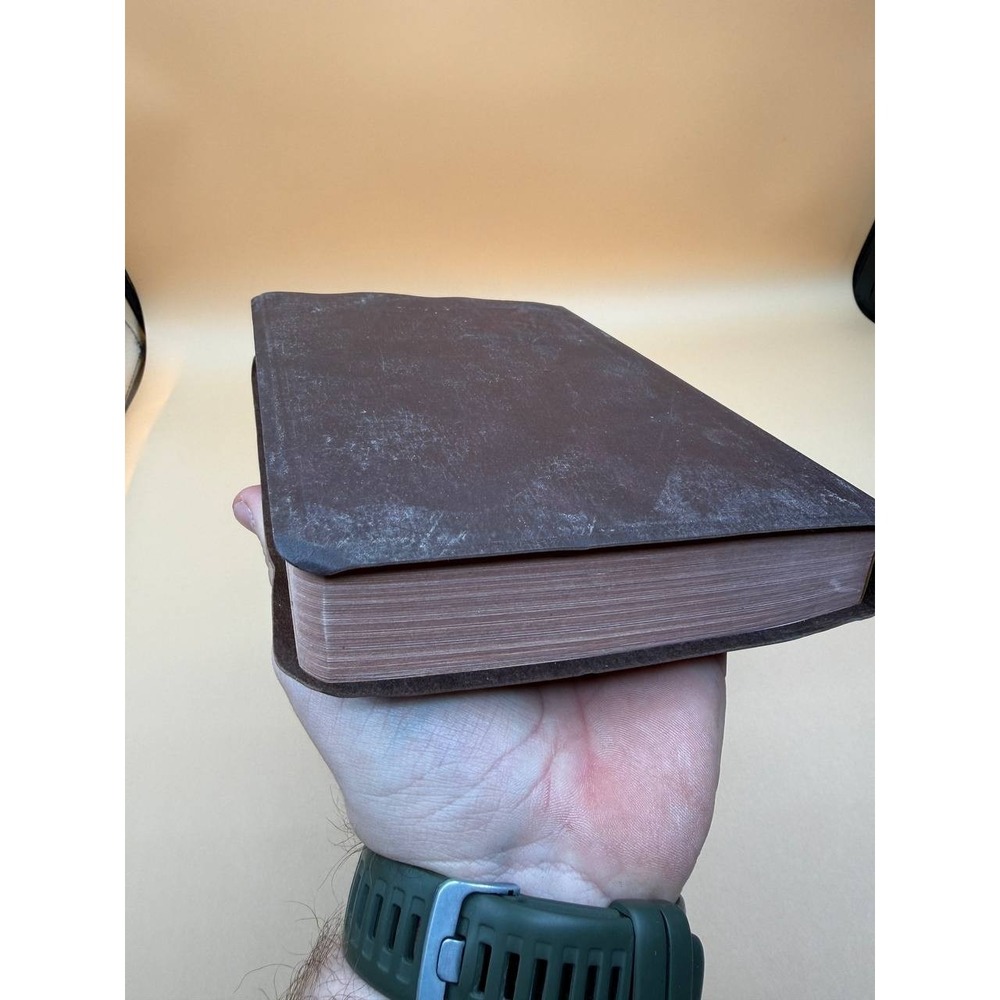 Holy Bible Red Letter Concordance Dictionary ‎ KJV Nelson. Genuine Leather Blue - Picture 5 of 5